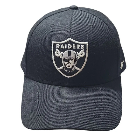 Las Vegas Raiders Adjustable Black Hat By 47 Brand - Picture 1 of 6